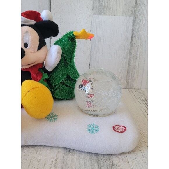 Kcare disney mickey mouse snow AS IS globe animated xmas decor plush figure tree - Picture 3 of 8